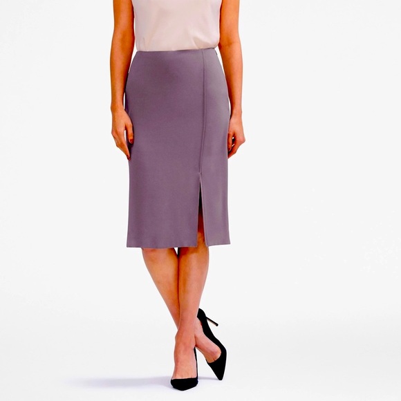 Size 10 Dove Grey The Mullberry Skirt by MM La Fleur - Picture 7 of 8